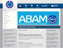 Tablet Screenshot of abam.org.br